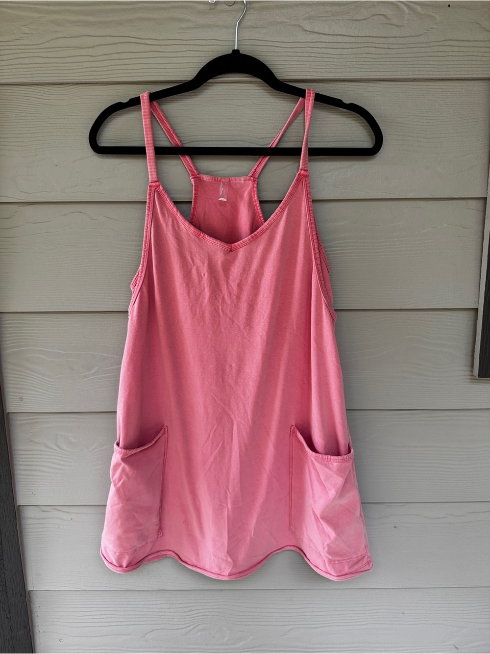 Free People Romper Women's medium pink Pocket Layer